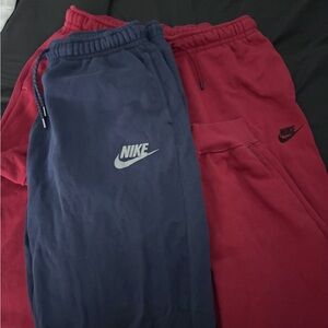 Nike Sweatpants - Blue and Red